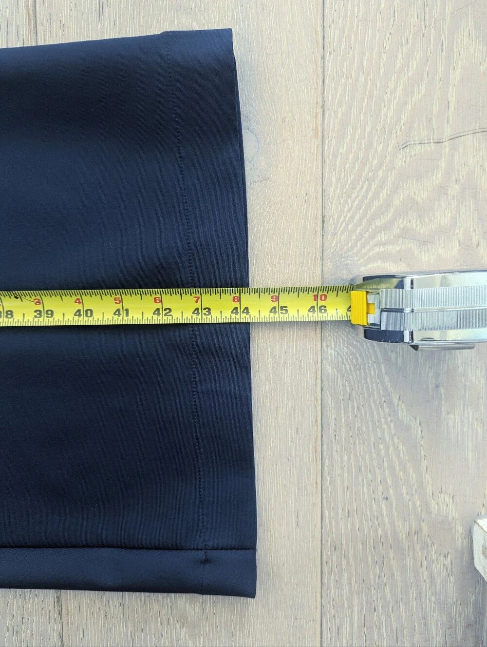 CARBON 38 Navy Wide Leg Trousers with High Rise Waist; Size S, 33.5" Inseam - Picture 7 of 9